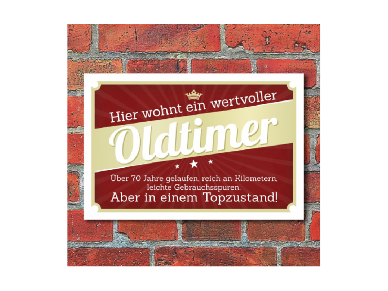 GIMIPATS Warnschild Retro-Stil – Aluminium-Metall Für Innen & Außen (30,5 X 40,6 Cm)