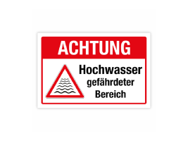 Hochwasserschilder