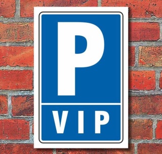 Schild Parken, Parkplatz, VIP, 3 mm Alu-Verbund