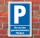 Schild Parken, Parkplatz, Gekennzeichnete Fl&auml;chen, 3 mm Alu-Verbund