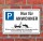 Schild Parkverbot, Nur für Anwohner, 3 mm Alu-Verbund450 x 300 mm