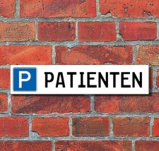 Schild Parkplatz "Patienten" - 3 mm Alu-Verbund...