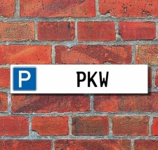 Schild Parkplatz &quot;PKW&quot; - 3 mm Alu-Verbund - 52...