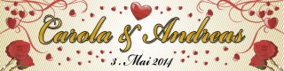 Hochzeitsbanner, Hochzeitsplane, Heirat, Dekoration mit Ösen 200 x 50 cm
