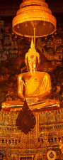 T&uuml;rtapete &quot;Goldene Buddha Statue&quot;, T&uuml;rposter, selbstklebend 2050 x 880 mm