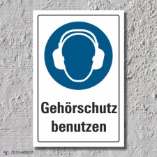 Schild "Gehörschutz benutzen", DIN ISO...