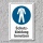 Schild "Schutzkleidung benutzen", DIN ISO 7010, 3 mm Alu-Verbund  300 x 200 mm