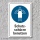 Schild "Schutzschürze benutzen", DIN ISO 7010, 3 mm Alu-Verbund