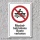 Verbotsschild &quot;Muskelbetriebene Boote verboten&quot;, DIN ISO 20712, 3 mm Alu-Verbund