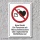Verbotsschild "Herzschrittmacher verboten", DIN ISO 7010, 3 mm Alu-Verbund  300 x 200 mm