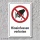 Verbotsschild "Hineinfassen verboten", DIN ISO 7010, 3 mm Alu-Verbund  300 x 200 mm
