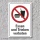 Verbotsschild "Essen und trinken verboten", DIN ISO 7010, 3 mm Alu-Verbund  300 x 200 mm