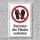 Verbotsschild "Betreten der Fläche verboten", DIN ISO 7010, 3 mm Alu-Verbund  300 x 200 mm