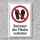 Verbotsschild "Betreten der Fläche verboten", DIN ISO 7010, 3 mm Alu-Verbund  600 x 400 mm