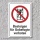 Verbotsschild "Besteigen für Unbefugte verboten", DIN ISO 7010, 3 mm Alu-Verbund  600 x 400 mm