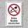 Verbotsschild "Keine Nadeln einstechen", DIN ISO 7010, 3 mm Alu-Verbund  300 x 200 mm