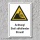 Warnschild "Steil abfallender Strand", DIN ISO 20712, 3 mm Alu-Verbund  300 x 200 mm