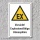 Warnschild "Explosionsfähige Atmosphäre", DIN ISO 7010, 3 mm Alu-Verbund  300 x 200 mm