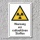 Warnschild "Radioaktive Stoffe", DIN ISO 7010, 3 mm Alu-Verbund  300 x 200 mm