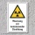 Warnschild "Ionisierende Strahlung", DIN ISO 7010, 3 mm Alu-Verbund  300 x 200 mm