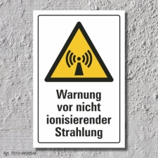 Warnschild "Nicht ionisierende Strahlung", DIN...