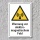 Warnschild "Elektromagnetisches Feld", DIN ISO 7010, 3 mm Alu-Verbund  300 x 200 mm