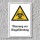 Warnschild "Biogefährdung", DIN ISO 7010, 3 mm Alu-Verbund  450 x 300 mm
