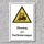 Warnschild "Flurförderzeuge", DIN ISO 7010, 3 mm Alu-Verbund  300 x 200 mm