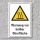 Warnschild "Warnung vor heißer Oberfläche", DIN ISO 7010, 3 mm Alu-Verbund  300 x 200 mm