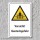 Warnschild "Vorsicht! Quetschgefahr", DIN ISO 7010, 3 mm Alu-Verbund  300 x 200 mm