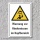 Warnschild "Hindernisse im Kopfbereich", DIN ISO 7010, 3 mm Alu-Verbund  300 x 200 mm