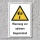 Warnschild "Spitzer Gegenstand", DIN ISO 7010, 3 mm Alu-Verbund  600 x 400 mm