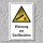 Warnschild "Warnung vor Gasflaschen", DIN ISO 7010, 3 mm Alu-Verbund  300 x 200 mm