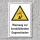 Warnschild "Herabfallende Gegenstände", DIN ISO 7010, 3 mm Alu-Verbund  300 x 200 mm