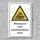 Warnschild "Nicht durchtrittsicheres Dach", DIN ISO 7010, 3 mm Alu-Verbund  300 x 200 mm