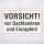 "Vorsicht! Dachlawinen und Eiszapfen!" – Hochwertiges Hinweisschild für den Außenbereich 3 mm Alu-Verbund