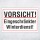"VORSICHT! Eingeschränkter Winterdienst!" – Hochwertiges Hinweisschild für den Außenbereich 3 mm Alu-Verbund