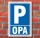 Schild &quot;OPA&quot; Privatparkplatz parkverbot Alu-Verbund