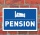 Schild "Pension", 3 mm Alu-Verbund  300 x 200 mm