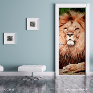 Türtapete "Löwe, Tier", Türposter, selbstklebend 2050 x 880 mm