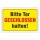 Hinweisschild Bitte Tor GESCHLOSSEN halten!