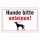 Hinweisschild Hunde bitte anleinen!