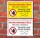 Verbotsschild Betreten verboten arabisch - Gelb, 300 x 200 mm