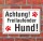 Schild Achtung freilaufender Hund, 3 mm Alu-Verbund  600 x 400 mm