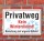 Schild Privatweg, kein Winterdienst, 3 mm Alu-Verbund  600 x 400 mm