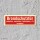 05. Brandschutztür verkeilen  - Aufkleber 300 x 100 mm