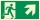 Rettungsweg rechts aufw&auml;rts Notausgang Rettungswegschild Schild Nachleuchtend ASR A1.3