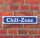 Schild im Straßenschild-Design "Chill-Zone" - 3 mm Alu-Verbund - 52 x 11 cm