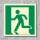 Notausgang links Schild Nachleuchtend  150 x 150 mm