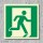 Notausgang rechts Schild Nachleuchtend  150 x 150 mm